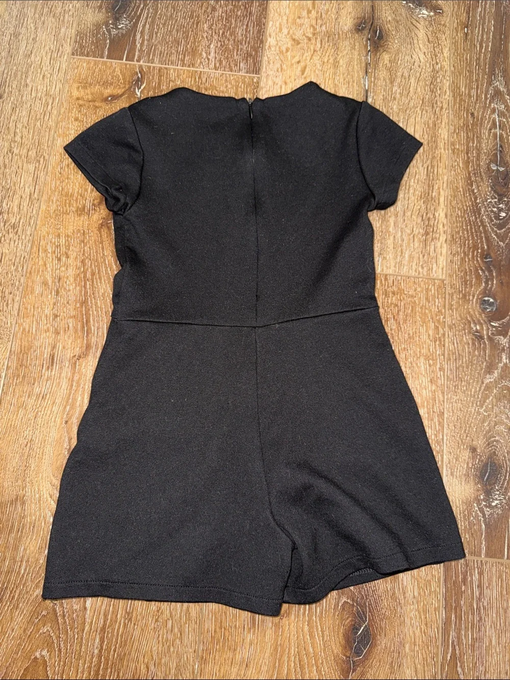 Zara Girls Black Romper with Decorative Bows